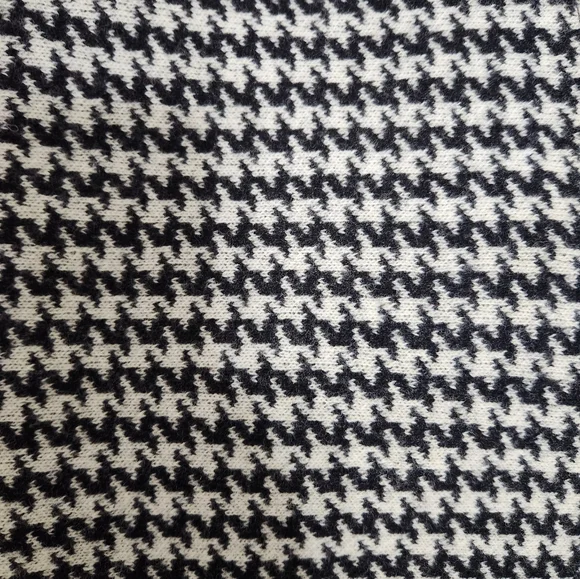 Vintage Gruppo Italiano Oversized Wool Houndstooth Poncho/ Cape - Picture 5 of 6